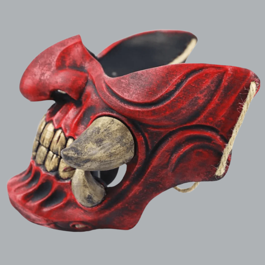 Space Armory Hannya Oni Mask Black/Red
